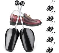 SULPO Tenditore per scarpe nero - Tendicascarpe regolabile da uomo e da donna, con molla a spirale per scarpe, Nero 5 paia, 36 - 39