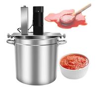 SULQING Miscelatore Elettrico per Marmellata velocità Regolabile Salsa︱Pentola Miscelatrice Commerciale︱Mescolatore Elettrico per Pentole con 4 Raschietto︱per Marmellate,Ripieni,Salse