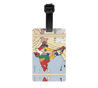 Sultanato di Delhi Territorio Mappa Bagagli Viaggi Etichette Valigie Essenziali, Protezione della Privacy ID Nome Etichette Borse Accessori