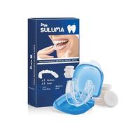 SULUMA Bite Bruxismo Notturno Professionale Antirussamento Digrignare Dentale Automodellante Uomo Donna Arcata Superiore 2 Taglie Medium Large Morbido Silicone 6 Compresse Disinfettanti