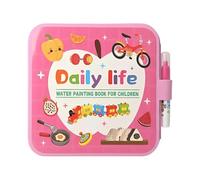 Sulxyi Libro Di Acquerelli,Giocattoli Educativi Riutilizzabili | Giocattoli per Pittura per Bambini Libro Doodle ad Acqua,per Educazione Bambini Gioco Casa Viaggio Aula Aereo Scuola