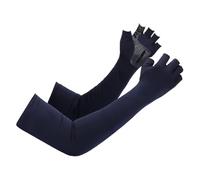 Sulxyi Manicotti per braccia con protezione UV, guanti rinfrescanti per il giardinaggio, 50 x 12 cm, protezione UV, tessuto rinfrescante e traspirante, design con per le dita, per ciclismo,