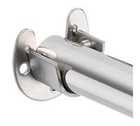 Sulxyi Supporti per per armadio, supporto per con flangia resistente, robusto supporto terminale per armadio, con viti, organizzazione domestica per aste per tende da bagno e doccia