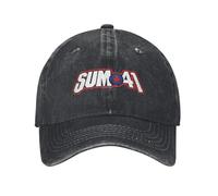 Sum 41 Band Sun Berretto da Baseball Casual Unisex-Teens Lavato Hip Hop Cappelli Logo Personalizzato Palestra All'aperto Cappelli da Baseball Regalo