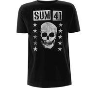 Rock Off Trade T-shirt Sum 41 Grinning Skull autorizzato Uomo Nero S