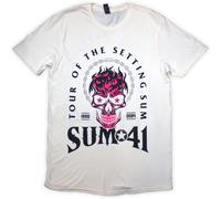 Sum 41 Tour '24 Pink Skull ufficiale Uomo maglietta unisex