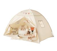 Sumbababy Tenda a tepee per bambini al chiuso: tenda da gioco per bambini con baldacchino, bandiere, casetta per bambini all'interno, per la stanza dei giochi, idea regalo