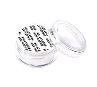 SumDirect 100pezzi 5gram vuoto plastica trasparente contenitori cosmeticidi campioni Viaggi bottiglia pentola Vasi per crema e lozione con Snoop e 10pz puro bianco sacchetti di organza (Chiaro)