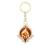 Sumeru Cosplay Portachiavi Per Genshin Impact, Metal Vision Portachiavi Occhio di Dio Ciondolo Pyro Merch