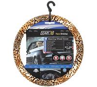 SUMEX 2505067 Carplus - Copri Volante Tessile Leopard Look, 37-39 cm - NUOVO
