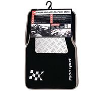 SUMEX Aft2000 Race Sport - Tappeti in Moquette con Lamina Alu-Look, Silver