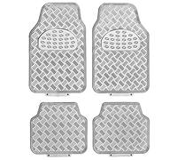 SUMEX Apa1000 Race Sport - Set Tappeti Universali Alu-Look, Cromo