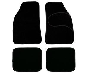 SUMEX Mok1000 Carplus - Set Tappeti in Moquette Nera Universali