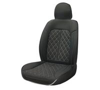 SUMEX Schienale per sedile auto, modello Vittoria, colore nero e grigio scuro, pelle sintetica, coprisedile universale