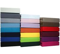SUMG - Lenzuolo con angoli, in jersey, morbido ed elastico, 100% cotone, 120 x 200 cm, colore: Lilla