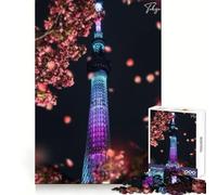 Sumida Tokyo Metropolis Teenagers Puzzle da 1000 pezzi Sfida intelligente Hobby rilassante Fine Lock Regalo per le vacanze (38x26cm)