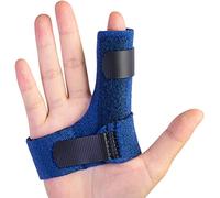 Sumifun Tutore Dito, Dito a Scatto con 2 manicotti in gel, supporto per distorsioni, dolore, sollievo da lesioni, proteggi dita in alluminio integrato per Dito Medio Slogato Anello Indice Spezzato