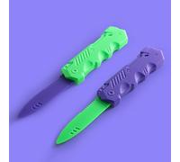 SUMKTO 1pc Coltello con rapa telescopica a Molla Giocattolo Antistress per Bambini; Giocattoli Anti-ansia Modello di Arma Retrattile per Bambini (Colore Casuale)