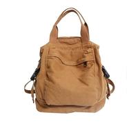 Sumleno Piccolo zaino in tela Boho per le donne stile vintage borsa da viaggio all'aperto zaino casual grunge estetico hippie Y2K zaino, Cachi, Taglia unica, Zaini Daypack