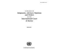 Summaries of Judgments, Advisory Opinions and Orders of the Internat (Tascabile)