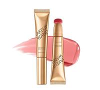 Summaryas Bacchetta per contouring e blush, applicatore liquido impermeabile 2 in 1 e pennello per donne e ragazze (Blush #01)