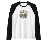 Summer '95 Retro Cassette Tape Nostalgia Music Lover Maglia con Maniche Raglan