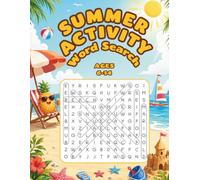 Summer Activity Word Search for Ages 6-14: Fun Summer Word Search Puzzle Book for Kids and Teens | Large Print Vacation Activity Book for Road Trips, Beach Travel & Screen-Free Entertainment