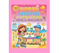 Summer Adventures Activity Book: Learn & Color Tracing ABC, 123 , Counting, Coloring Fun