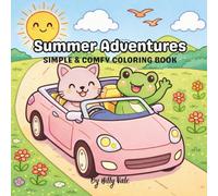 Summer Adventures: Simple & Comfy Coloring Book
