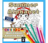 Summer Alphabet: Multilingual Coloring Book