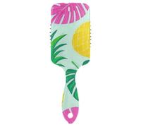 Summer Ananas Palm Leaf Blue delicate spazzole per capelli per le donne sottile Progettato cuoio capelluto massaggiatore spazzola per la perdita dei capelli con manico ergonomico cepillo para peinar