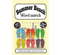 Summer Beach Search Puzzles Book: Word Searches winth Easy to Read Print about Summer Beach theme | 6x9 inches, 110 pages | 50+ Puzzles ... Gift for Vacations, Holidays and Free Times