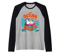 Summer Beach Vacay Summertime The Ocean mi ha fatto design Maglia con Maniche Raglan