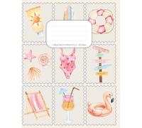 Summer Beach Vibes Notebook - 8.5” x 11” College Ruled Journal with Cute Beach Themed Cover | 120 Pages for School, Work & Journaling