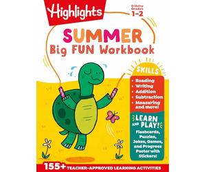 Summer Big Fun Workbook Bridging Grades 1 & 2: Summer Before Second Grade Prep Workbook for Spelling, Reading Comprehension, Language Arts and More