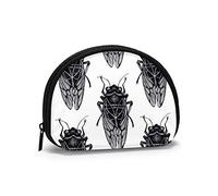 Summer Black Cicala Marine Mermaid Portamonete Portafogli Portamonete Moda Portachiavi Cerniera Piccole borse cosmetiche per il trucco