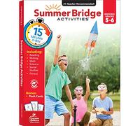Summer Bridge Activities 5-6 Grade Workbooks, Math, Reading Comprehension, Writing, Science, Social Studies, Summer Learning 6th Grade Workbooks All Subjects With Flash Cards (160 pgs): Volume 7