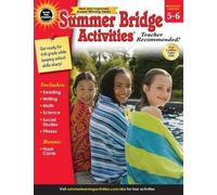 Summer Bridge Activities 5-6 Grade Workbooks, Math, Reading Comprehension, Writing, Science, Social Studies, Summer Learning 6th Grade Workbooks All Subjects With Flash Cards (160 pgs): Volume 7
