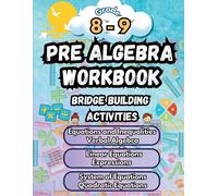 Summer Bridge B Summer Math Pre Algebra Workbook Grade 8-9 Bridge Bu (Tascabile)