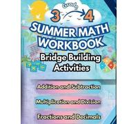 Summer Bridge Bu Summer Math Workbook 3-4 Grade Bridge Building Acti (Tascabile)