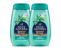 Summer Bronze Docciaschiuma Prolunga Abbronzatura, Shower Gel Felce, 250ml, Fragranze Melone e Tiaré o Menta Acquatica, Set da 2 o 4 Pezzi (Set da 2 Flaconi, Menta Acquatica)
