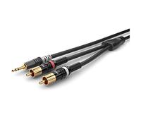 Summer Cable Basic + HBP-3SC2 - Mini jack stereo Hicon, 3,5 mm, 2 RCA/RCA Hicon (0,3 m)