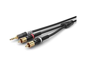 Summer Cable Basic + HBP-3SC2 - Mini jack stereo Hicon, 3,5 mm, 2 RCA/RCA Hicon (0,9 m)