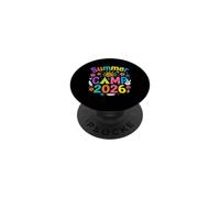 Summer Camp 2026 Divertente design avventura all'aperto PopSockets PopGrip Adesivo