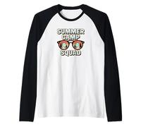 Summer Camp Squad Adventure Crew Vibes all'aperto Maglia con Maniche Raglan