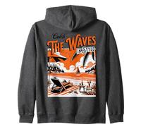 Summer - Catch The Waves in Style, Orange Felpa con Cappuccio