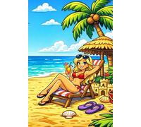 Summer Chill Notes: Lined Notebook • 120 Pages • Beach Vibes