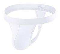 Summer Code String Perizoma Uomo Tanga Slip Intimo Mutande Traspirante Vita Bassa Thong G-String Maschile, Bianco, M
