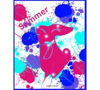 Summer collection composition notebook 7.5 by 9.25 with 120 lined pages.