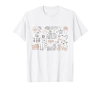 Summer Cottagecore Mushroom Cupcake Aesthetic Botanical Maglietta